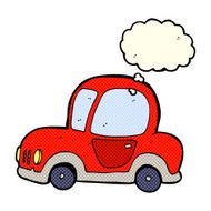cartoon car with thought bubble N17