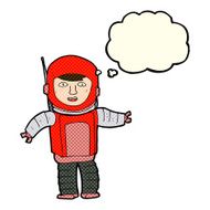cartoon astronaut with thought bubble N54
