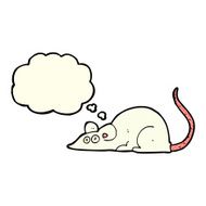 cartoon mouse with thought bubble N7
