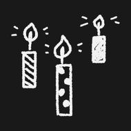 doodle candle N27