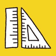 ruler doodle drawing N5