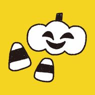 halloween pumpkin doodle drawing N10