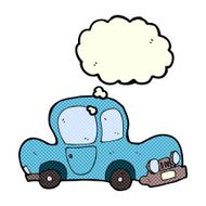 cartoon car with thought bubble N20