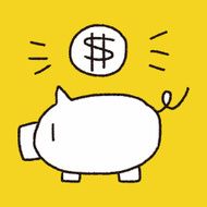 doodle pig money bank N19