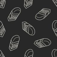 doodle eraser seamless pattern background N5