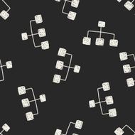 Doodle Link seamless pattern background N12