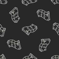 doodle money seamless pattern background N3