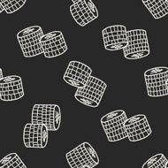 doodle money coin seamless pattern background N6