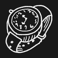 watch doodle drawing N19