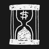 money hourglass doodle N5