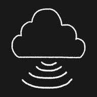 internet cloud doodle drawing N98