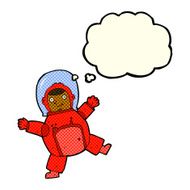 cartoon astronaut with thought bubble N55