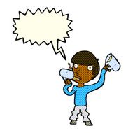 cartoon man drinking beer with thought bubble N6