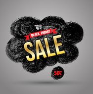 Doodle banner black friday sale