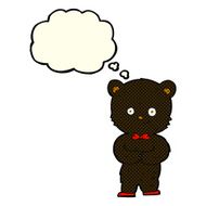 cartoon cute little bear with thought bubble N11