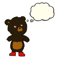 cartoon cute little bear with thought bubble N12