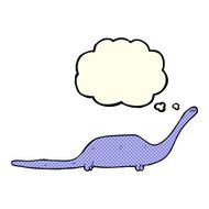 cartoon dinosaur with thought bubble N19