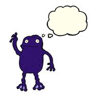 cartoon poisonous frog with thought bubble N11