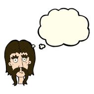 cartoon man with long mustache thought bubble N5
