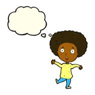 cartoon startled person with thought bubble N6