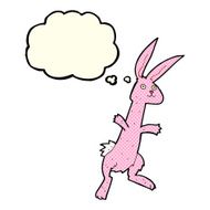 cartoon rabbit with thought bubble N46