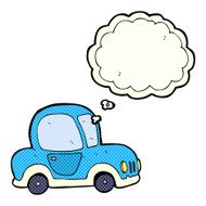 cartoon car with thought bubble N21