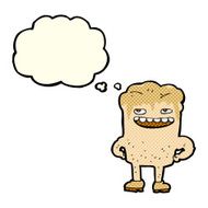cartoon bad tooth with thought bubble N6