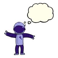 cartoon astronaut with thought bubble N57