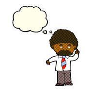 cartoon teacher with thought bubble N6