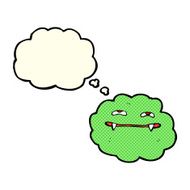 cartoon vampire cloud with thought bubble N3