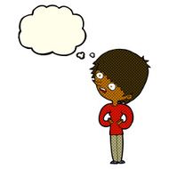 cartoon shocked woman with thought bubble N49