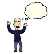 cartoon angry dad with thought bubble N5