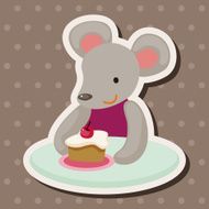 animal having afternoon tea theme elements N31