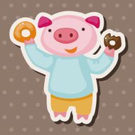 animal having afternoon tea theme elements N32