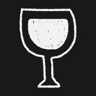 wine doodle drawing N16