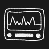 ECG doodle drawing N13