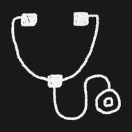 Stethoscope doodle drawing N10
