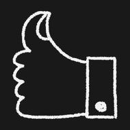 Like thumb doodle drawing N6