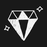 diamond doodle drawing N6