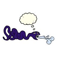 cartoon snake with thought bubble N31