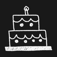 birthday cake doodle drawing N5