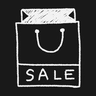 shopping bag doodle drawing N24