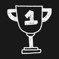 Trophy doodle drawing N15