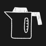 kitchenware hot water bottle doodle drawing N11
