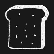 toast doodle drawing N27