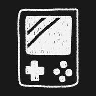 Handheld game doodle drawing N6