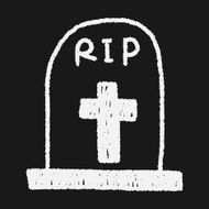 grave doodle drawing N21