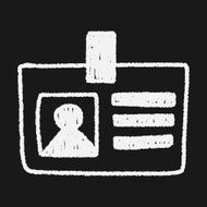 Identity card doodle drawing N12
