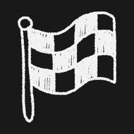 race flag doodle drawing N6