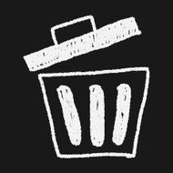 trash can doodle drawing N20